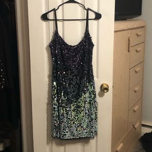 Adrianna Papell Sequin Dress.